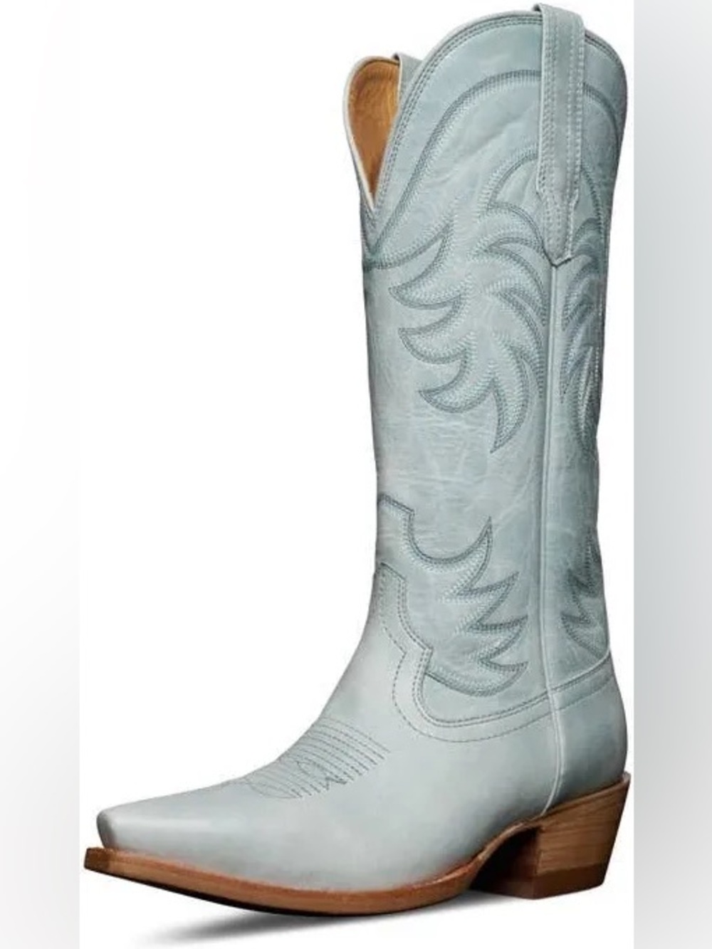 NEW Tecovas Annie LIMITED EDITION Women's 7B Slate Blue Leather Western Boots